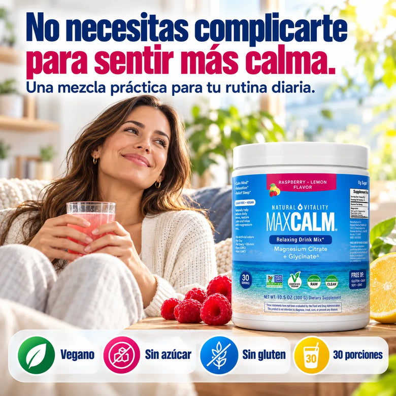Rutina diaria con MAXCALM