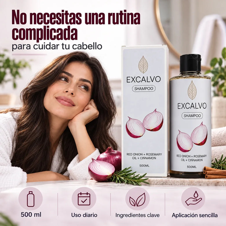 EXCALVO, una rutina simple para tu cabello